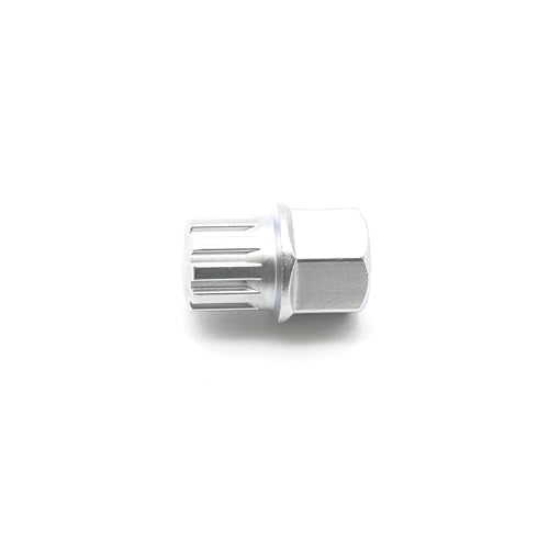TEMO 16/10Pt Wheel Lock Nut Screw Removal Key Anti-Theft Lugnut Socket S3054 for BMW Vehicles - size: 16/10PT