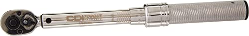 CDI 3/8 Inch Drive Adjustable Click Torque Wrench, Range 20-150 In Lbs / 2.8-15.3 Nm (1502MRMH) - size: 3/8", style: 20-150 in.lbs