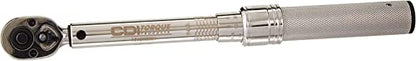 CDI 3/8 Inch Drive Adjustable Click Torque Wrench, Range 20-150 In Lbs / 2.8-15.3 Nm (1502MRMH) - size: 3/8", style: 20-150 in.lbs