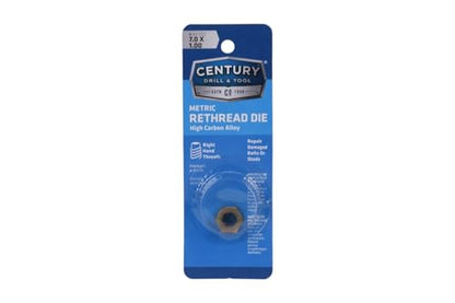 Century Drill & Tool, 92702, 7.0X1.00,Rethreading Die,Tool Set, Thread Repair - size: 7.0 X 1.00