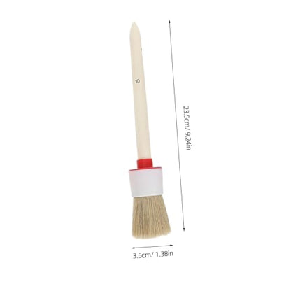 10pcs Car Detail Cleaning Brush Set with Fine Round Head, Pp Bristles for Interior and Engine Detailing, Dashboard and Air Vent Cleaning Tools for Auto Maintenance