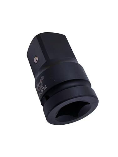1-1/2" Drive Impact Socket Adapter, Heat Treated Cr-Mo Steel – Heavy Duty for Hydraulic Impact Wrench (Adapter 1" F to 1-1/2" M) - size: Adapter 1" F to 1-1/2" M