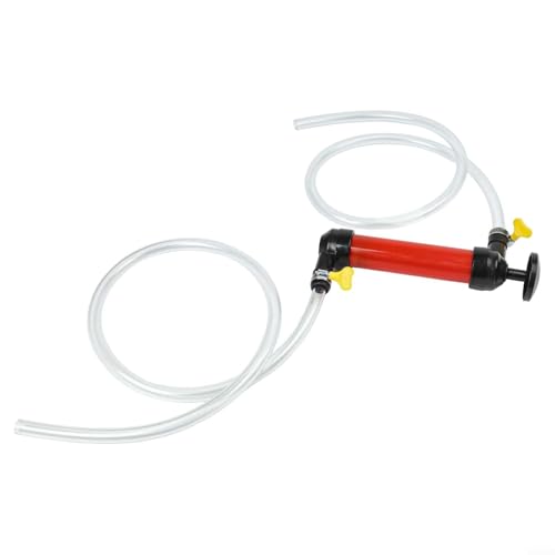 Manual Fuel Transfer Pump with 39-Inch Hose, Automotive Siphon Extractor for RV Car Outdoor Use, Portable Oil Pumping Tool Kit
