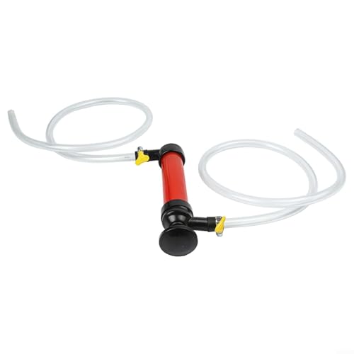 Manual Fuel Transfer Pump with 39-Inch Hose, Automotive Siphon Extractor for RV Car Outdoor Use, Portable Oil Pumping Tool Kit