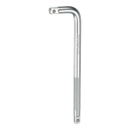 HARFINGTON Socket Breaker Bar 1/2" Drive 14" Long 50BV30 Alloy Steel L-Shape Extension Bar Axle Nut Socket Wrench Hand Tool for Car Mechanical Equipment Repair, Matte Silver - size: 1/2"x14"