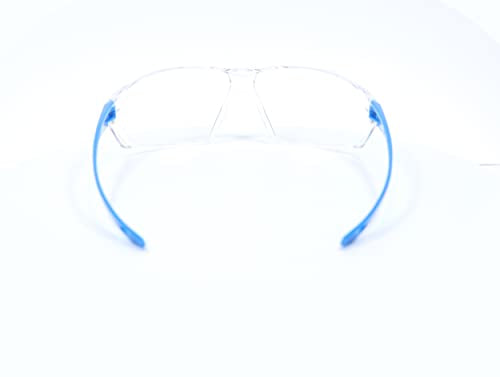 GE Safety Glasses, ANSI Z87.1, 03 Series, Anti-scratch Lens, 99.9% UV Protection, EN 166, 12 Pack - color: Blue