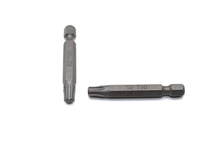 TEMO 25 pc T30 Torx 6 Point Impact Ready 2 Inch Length Screwdriver Insert Bits Hex Shank with Quick Release Slot - size: T30 2"