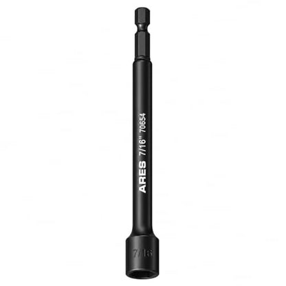ARES 70654 7/16-Inch Magnetic Impact Nut Driver | Impact Grade Nut Setter with Industrial Strength Magnet - size: 7/16" Magnetic Impact Nut Driver