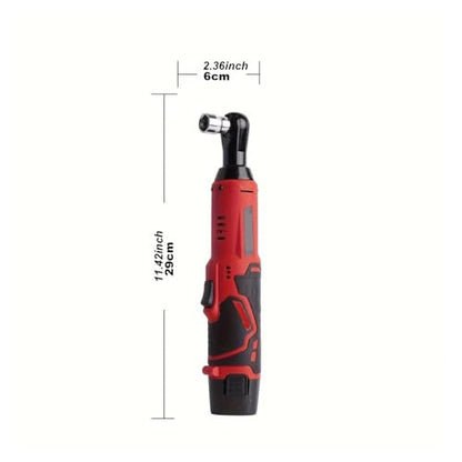 Impact Wrench, Cordless Right Angle Electric Wrench 3/8 Inch Ratchet Disassembly Nut Car Maintenance Tool,for Car/Truck RV