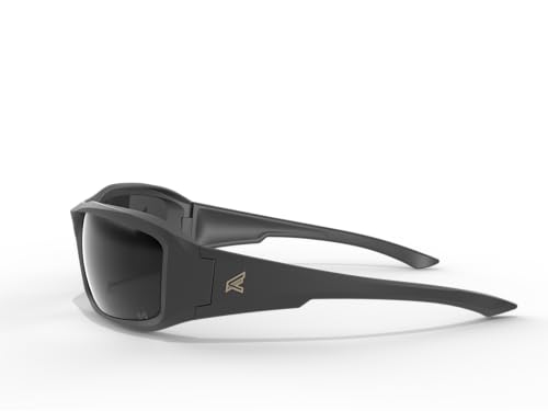 EDGE Brazeau Safety Glasses, Non-Slip, Impact/Scratch Resistant, 99.9% UV Protect, ANSI Z87 Rated - color: Matte Black