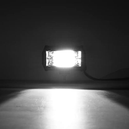 SKYWORLD 2Pcs Portable Magnetic Base Led Work Light Bar, 5 inch 72W Flood Beam, 12V 24V Off Road Driving Lights Fog Lamp for Car Truck 4x4 SUV ATV Tractors Excavator, 6000K White, Led Search Lights - size: 2Pcs 5 Inch 72W Flood