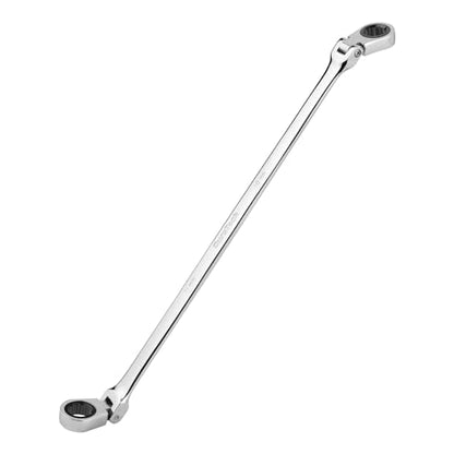DURATECH 10 * 11 mm Extra Long Flex-Head Ratcheting Wrench, Metric, CR-V Steel - size: 10*11mm