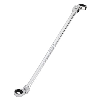 DURATECH 12 * 13 mm Extra Long Flex-Head Ratcheting Wrench, Metric, CR-V Steel - size: 12*13mm