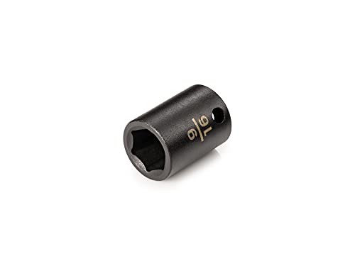TEKTON 3/8 Inch Drive x 9/16 Inch Shallow 6-Point Impact Socket | SID12014 - size: 9/16-Inch, style: Shallow