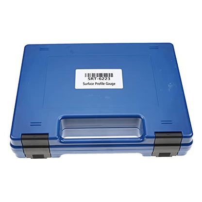 Surface Profile Gauge SRT-6223 for Blast Cleaned Surfaces | 0–800 μm / 29.5 mils range, tungsten carbide tip, metric/imperial conversion, average calculation, carrying case included