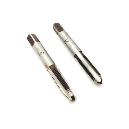 AtticZone M6 x 1.0 Metric Hand Thread Tap, Right Hand, Alloy Tool Steel, 1 Taper Tap, 1 Plug Tap for Metal Working DIY Industrial - size: M6x1.0