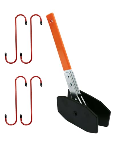 Witaxima 4 in 1 Brake Caliper Compression Tool, Upgraded Caliper Piston Compressor Tool with 360° Swing Ratchets, Brake Pad Spreader, Includes 4 Brake Caliper Hangers for Car Brake Repair Orange - color: Orange Medium