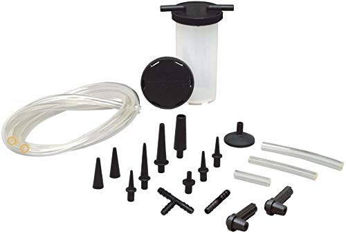 Mityvac MV8000 Automotive Tune-up and Brake Bleeder Kit, Selectline Hand Pump (MV8010), One Finger Vacuum Release, Ergonomic Design, Gearless Diaphragm Gauge, 4.5oz Fluid Reservoir, 4 Tapered Adapters