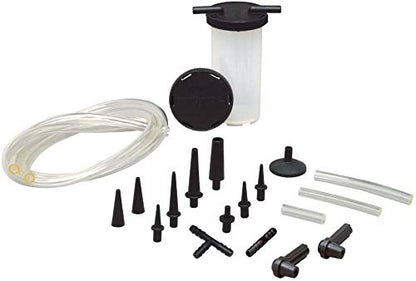 Mityvac MV8000 Automotive Tune-up and Brake Bleeder Kit, Selectline Hand Pump (MV8010), One Finger Vacuum Release, Ergonomic Design, Gearless Diaphragm Gauge, 4.5oz Fluid Reservoir, 4 Tapered Adapters