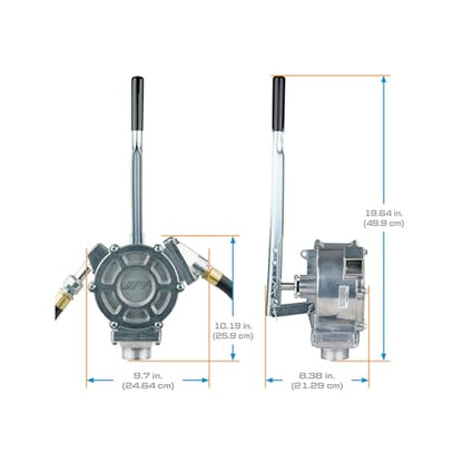GPI - HP-100-UL Lever Action Fluid Transfer Hand Pump, 50 Gallon per 100 Strokes (114000-10)