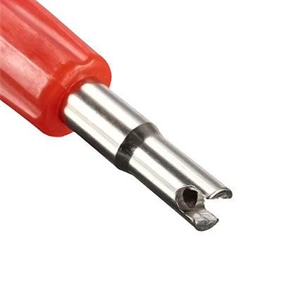 Lantee 2-in-1 Tire Repair Tool Set with Valve Core Removers and 100 Replacement Valve Stem Cores - Ideal for Cars, Trucks, Motorcycles, and More