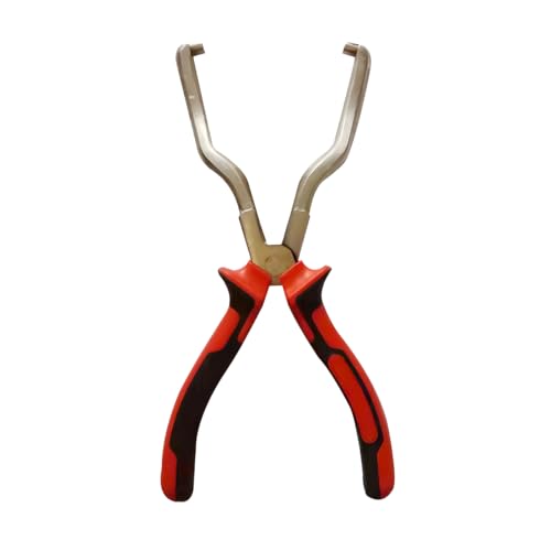 ZIMISI Fuel Line Plier, Quick Disconnect Release Removal Tool, Petrol Hose Clamp Clip Pliers, Fuel Line Disconnect Tool, Car Pipe Clip Repair Tool, Automotive Tools for Most Cars (Red/Black/White) - color: Red/Black/White
