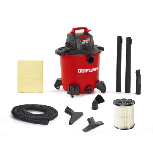 CRAFTSMAN CMXEVBE18690 9 Gallon 4.25 Peak HP Wet Dry Shop Vacuum - size: 9 Gal 4.25 Peak HP w/ Dusting Brush