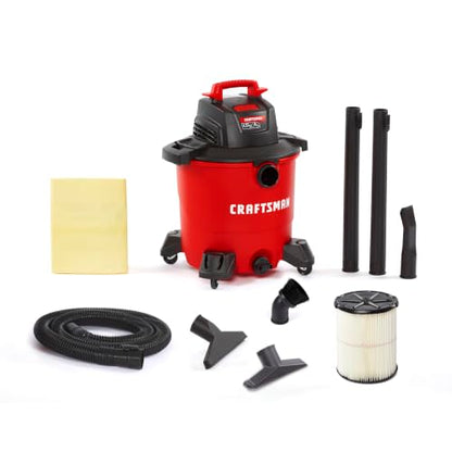 CRAFTSMAN CMXEVBE18690 9 Gallon 4.25 Peak HP Wet Dry Shop Vacuum - size: 9 Gal 4.25 Peak HP w/ Dusting Brush