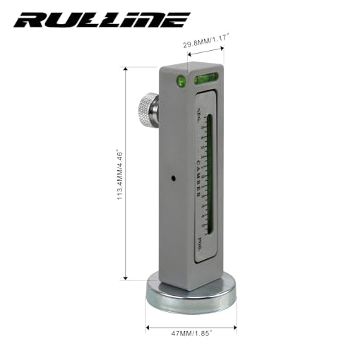RULLINE Universal Magnetic Gauge Tool Wheel Alignment Camber Alignment Tool Magnetic Wheel Alignment Gauge Camber Caster Strut Wheel Alignment Tool for Truck Car RV - size: 1 PACK