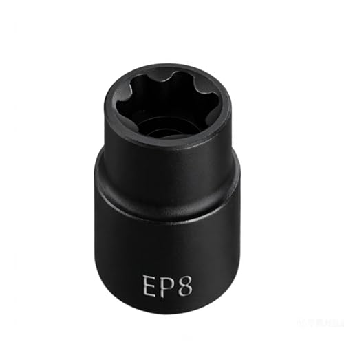 EP Socket EP8, 6 Point 1/4” Dr Female External E-Torx Plus Socket | EP Socket, Female External, E-Torx Plus Socket, External, Cr-V Steel, High Deformation Prevention - size: EP8