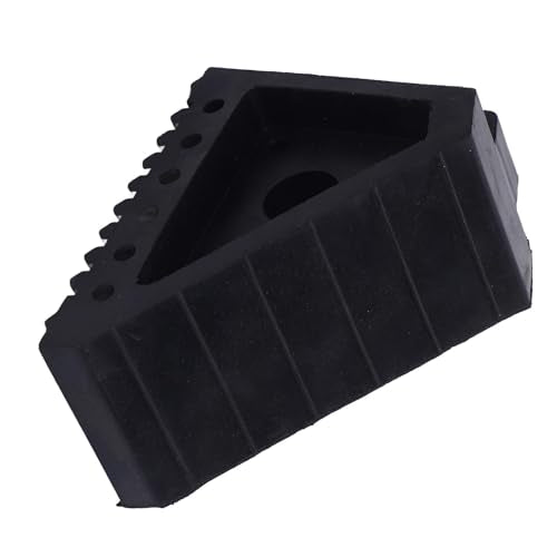 Tbest Heavy Duty Rubber Wheel Chock Weather - Anti Slip TIRE Block for Vehicle Parking