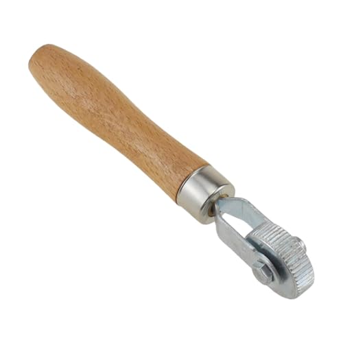 Tire Patch Roller Tire Maintenance Repair Compaction Roller Rolling Wheel Wooden Handle Metal Smooth Ball Bearing Suitable for Car, 1.2cm - size: 1.2cm