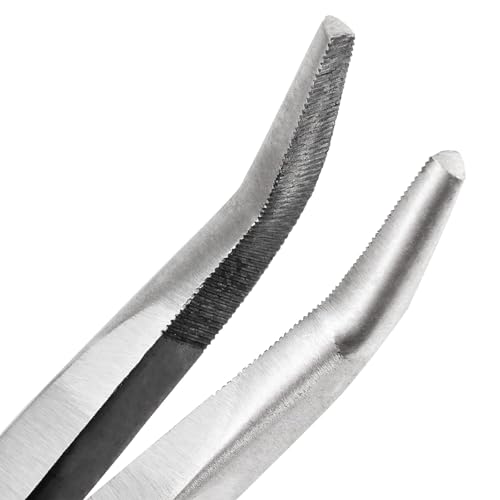 FUNSUEI 3 PCS 16 Inches Extra Long Needle Nose Pliers Set, Long Nose Pliers Set, Long Reach Pliers Set for, 90-Degree Angle, 45-Degree Angle, Straight Needle Nose