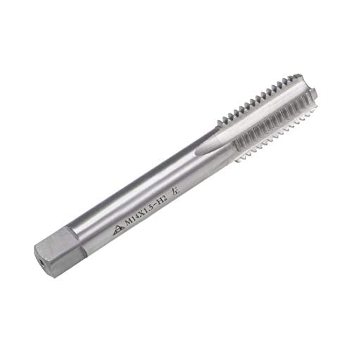 uxcell Metric Machine Tap Left Hand M14 Thread 1.5 Pitch H2 4 Flutes High Speed Steel Screw Thread Taps Tapping Tool - size: M14x1.5