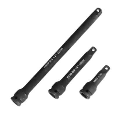 1/2" Drive Impact Socket Extension Bar Set 3Inch / 5Inch / 10Inch Premium Cr-Mo Chrome Molybdenum Steel 3PCS Heavy-Duty Extension Rod Universal Ratchet Wrench Extension Set