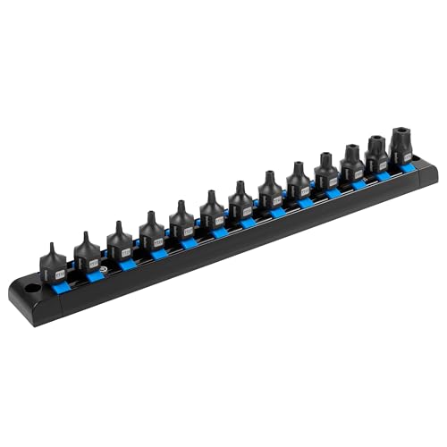 toolant 3/8"drive impact torx bit socket set 13PCS,Hex Drive,TT10-TT70, S2 Steel Air Drive Torx Socket set,Impact Grade，Anti-Roll Design - size: 3/8" drive - TT10-TT70 - 13 PCS