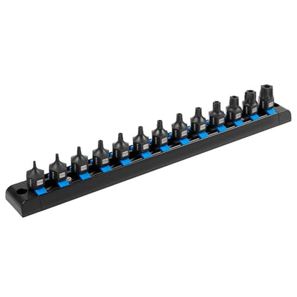 toolant 3/8"drive impact torx bit socket set 13PCS,Hex Drive,TT10-TT70, S2 Steel Air Drive Torx Socket set,Impact Grade，Anti-Roll Design - size: 3/8" drive - TT10-TT70 - 13 PCS