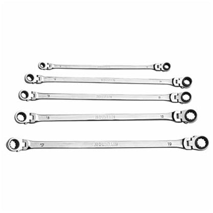 MOUNTAIN 17X19MM Ratchet Double Box Flex Wrench - size: 17mm-19mm