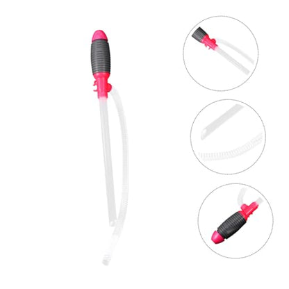 Alipis Manual Fuel Transfer Pump Kit 2-Piece Siphon Pump Hose Water Easy to Use for Automotive and Home Applications