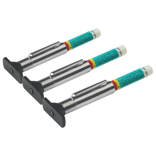 ibasenice 3pcs Tire Tread Depth Gauge Tool for Vehicle Maintenance, High Precision and Reusable Tire Measurement Instrument with Stainless Steel and Abs Material, Lightweight and Easy to Use