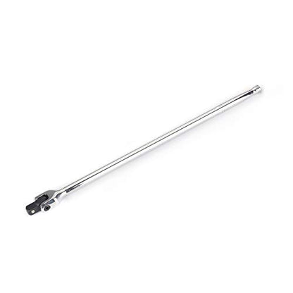 FLZOSPER 1/2-Inch Drive Premium Extension Breaker Bar | 18" Length | Heavy Duty CR-V Steel | 180° Rotating Flex Cr-Mo Head | Spring-Loaded Detent Ball Great for Automotives, Nuts and Bolts - size: 18‘’