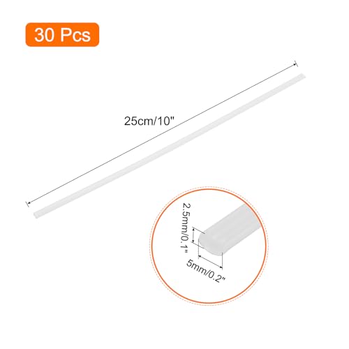 MECCANIXITY 30pcs 10 Inch Plastic Welding Rods PP Welding Strips Welder Rods for Car Bumper, Kayak Repair, Plastic Welder, White - color: White, size: 10 Inch