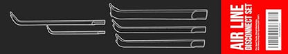 42400 Style Air Line Disconnect Tool Set Double-Ended Air Brake Line Disconnect Kit for Semi Trucks, Diesel Mechanics, and Heavy-Duty Air Systems (1/8"-5/8")