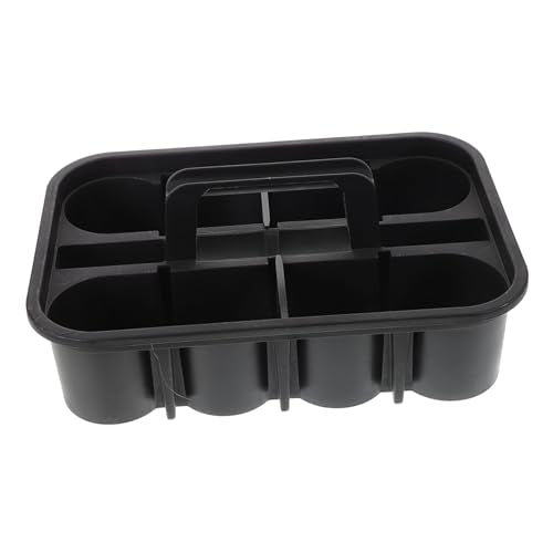 CHILDWEET Large Compartment Plastic Cleaning Basket with Handle – Thickened Portable Organizer for Car Detailing Wash Kit and Home Storage – for Automotive Cleaning Supplies and Tools