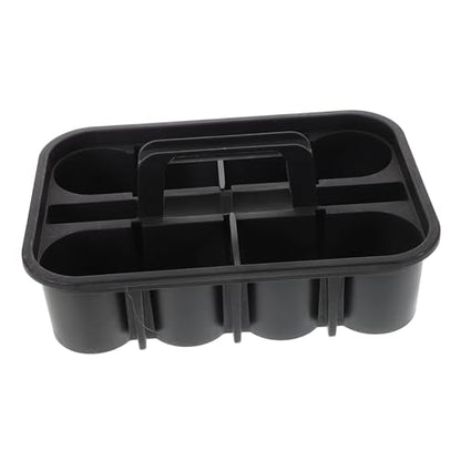 CHILDWEET Large Compartment Plastic Cleaning Basket with Handle – Thickened Portable Organizer for Car Detailing Wash Kit and Home Storage – for Automotive Cleaning Supplies and Tools