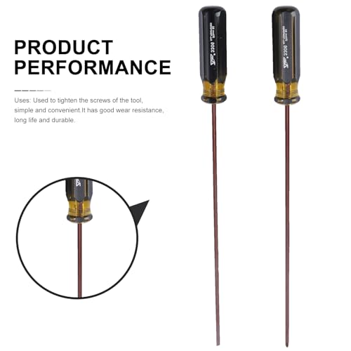 DOITOOL 2Pcs Slotted and Phillips Screwdriver, 15 inch Long Cross- head Screwdriver Screwdriver, Long Screwdriver Set Magnetic Tip Screwdriver Set