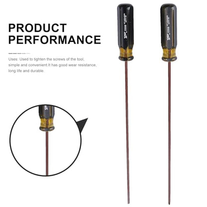 DOITOOL 2Pcs Slotted and Phillips Screwdriver, 15 inch Long Cross- head Screwdriver Screwdriver, Long Screwdriver Set Magnetic Tip Screwdriver Set