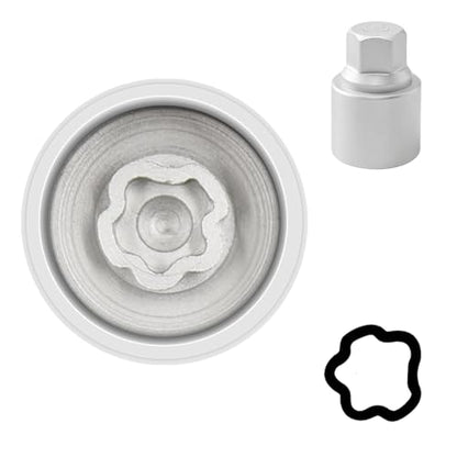 045 Wheel Locking Nut Key Socket Compatible with BMW Series, (Socket OD 29mm - ID 25mm), Wheel Anti-Theft Lug Nut Removal Tool, Anti-Theft Screw Remover - color: Socket 045