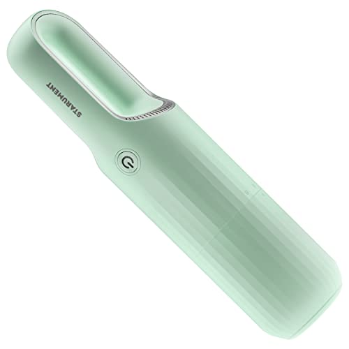 STARUMENT Vacuum Cleaner for Dust, Pet Hair Dirt Home, Car Interior Lightweight, Portable, Handheld, Cordless, Easy to Use, Compact Design Battery Rechargeable with USB-C Cable (Mint Green) - color: Mint Green