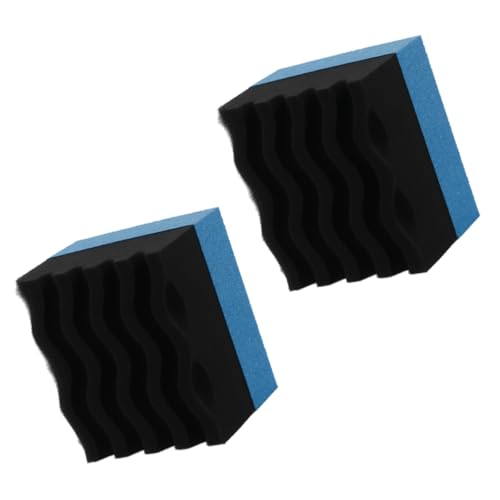 Car Tire Dressing Applicator Pad, Soft Sponge Tire Shine Applicator, Reusable Washable Wax Sponge, Anti-Spill Corrugated Surface Tire Care Cleaning Pad for Auto Detailing (BlackBlue) - color: Blackblue